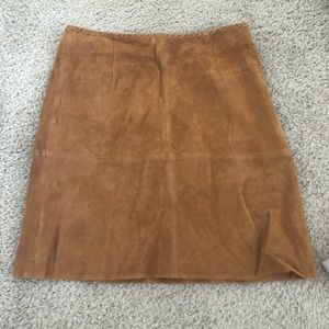 Zara faux suede skirt